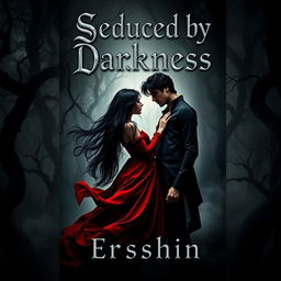 A captivating book cover for the title 'Seduced by Darkness' by author Ersshin