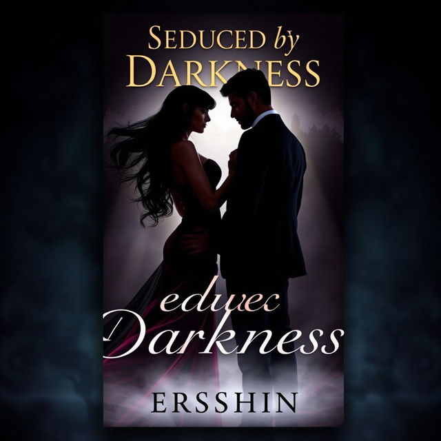 A captivating book cover for the story "Seduced by Darkness" by Ersshin
