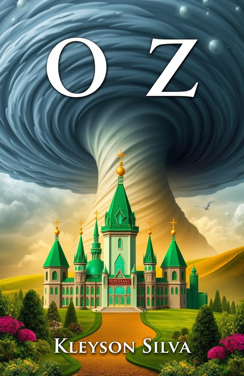 A book cover design for the title "OZ" by Kleyson Silva
