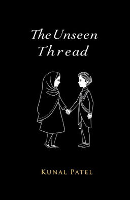 A cover design featuring a full black background