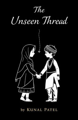 A cover design featuring a full black background