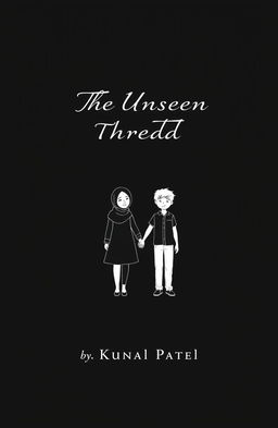 A minimalist book cover design featuring a solid black background