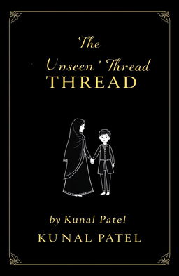 A minimalist book cover design featuring a solid black background