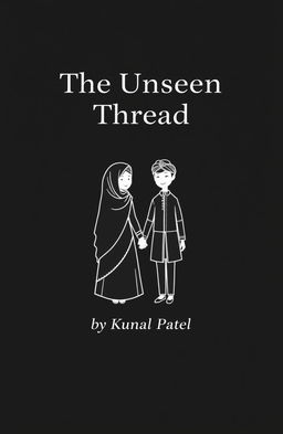 A minimalist book cover design featuring a solid black background