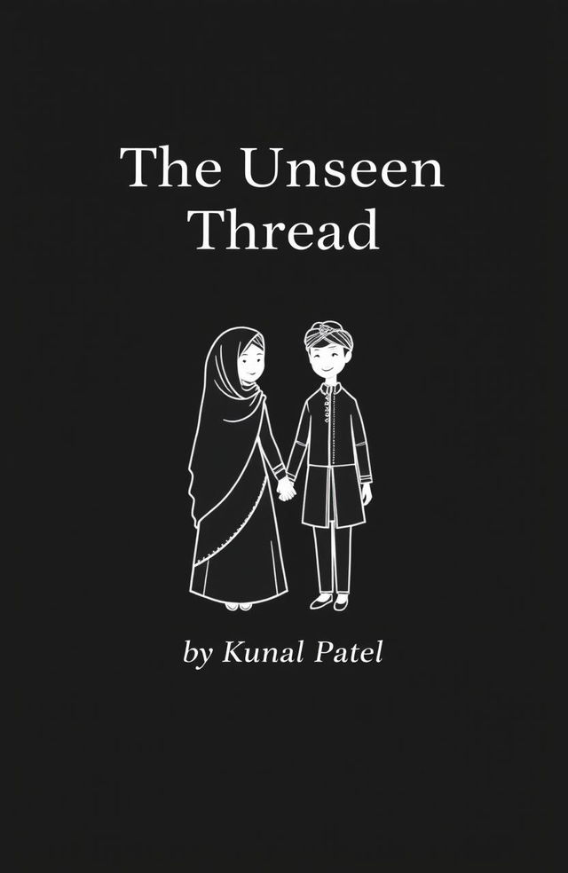 A minimalist book cover design featuring a solid black background