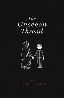 A minimalist book cover design featuring a solid black background