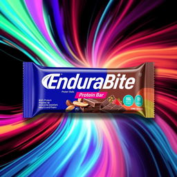 A sleek and modern protein bar packaging design for a brand called EnduraBite