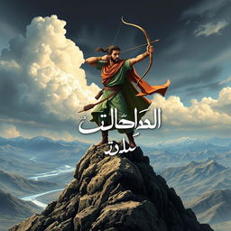 An artistic representation of Arash the Archer, a heroic figure from Iranian mythology