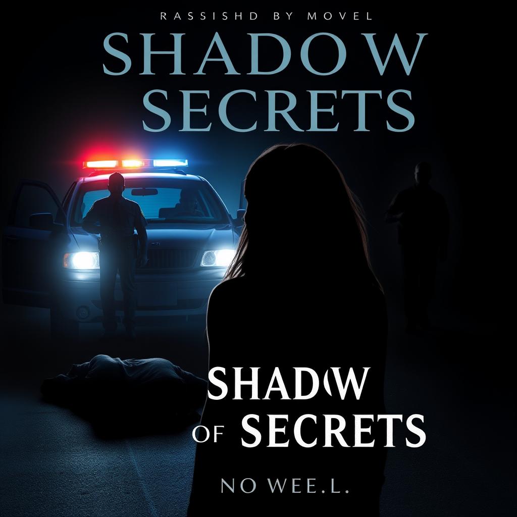 A book cover for a novel titled 'Shadow of Secrets'