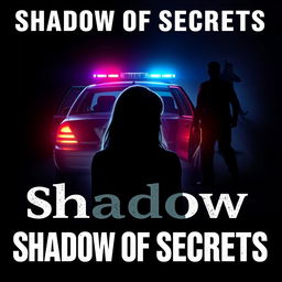A book cover for a novel titled 'Shadow of Secrets'