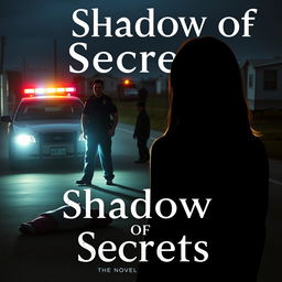 A book cover for the novel titled 'Shadow of Secrets'