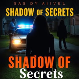 A book cover for the novel titled 'Shadow of Secrets'