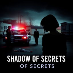 A book cover for the novel titled 'Shadow of Secrets'