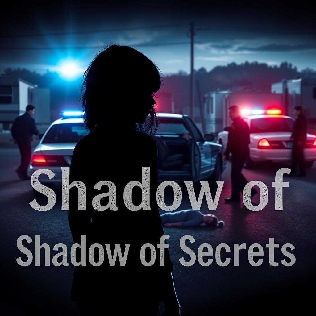 A book cover for the novel titled 'Shadow of Secrets'