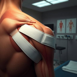 An artistic depiction of a shoulder injury recovery process
