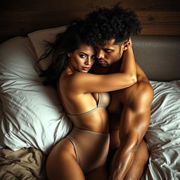 A seductive scene of a hot 24-year-old Arab woman with shy demeanor facing the camera