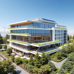 A detailed architectural plan showcasing a modern building design