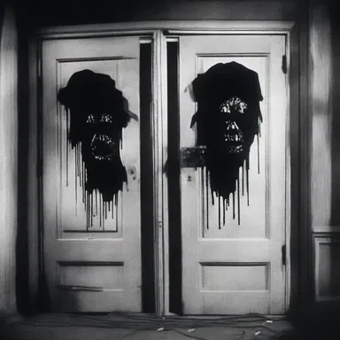 The character in the horror movie used an adhesive to seal the doors and windows to keep the monsters out.