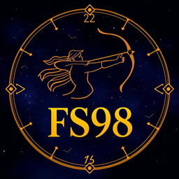 A creatively designed artwork featuring the zodiac sign Sagittarius, represented by the archer, in a constellation style