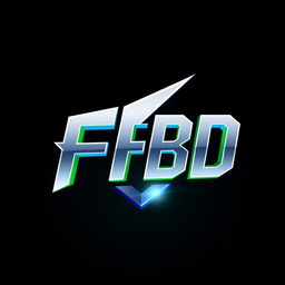 A sleek and modern esports logo design featuring the abbreviation 'FFBD'