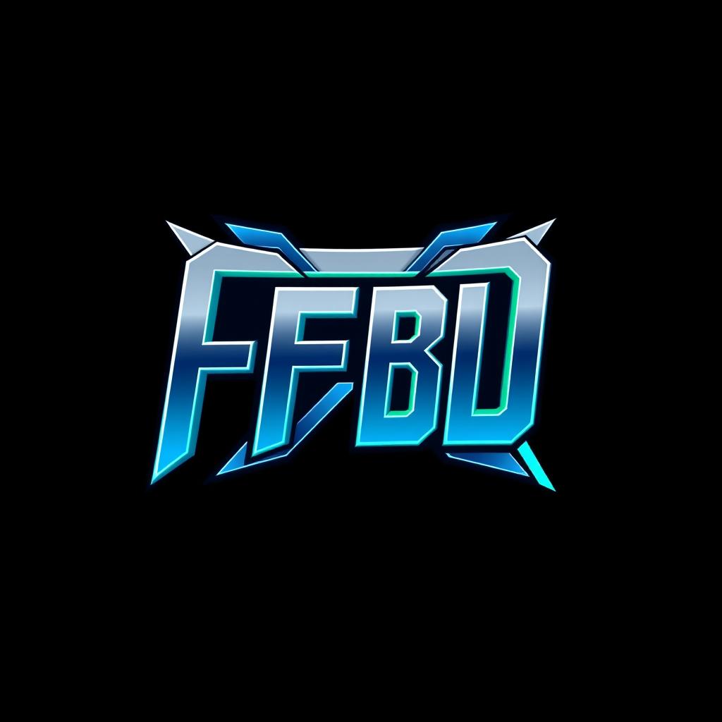 A sleek and modern esports logo design featuring the abbreviation 'FFBD'