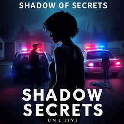 A book cover for the novel titled 'Shadow of Secrets'
