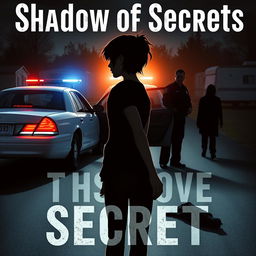 A book cover for the novel titled 'Shadow of Secrets'