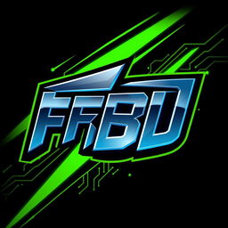 A sleek and modern esports logo design featuring the abbreviation 'FFBD'