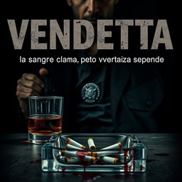 A gritty, dramatic scene inspired by a crime noir theme featuring a detective