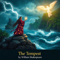 A magical and dramatic scene inspired by Shakespeare's "The Tempest"
