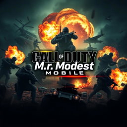 An imaginative and dynamic channel art design for Call of Duty Mobile