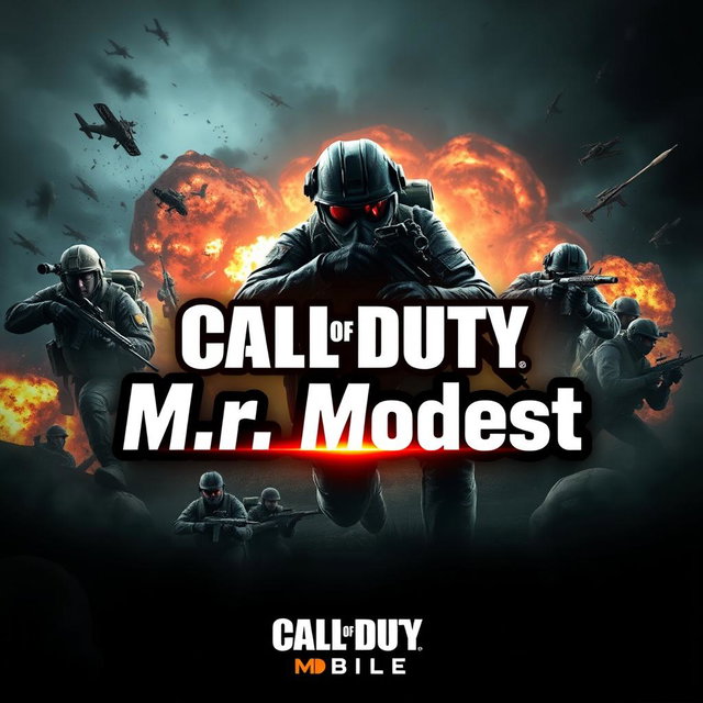 An imaginative and dynamic channel art design for Call of Duty Mobile