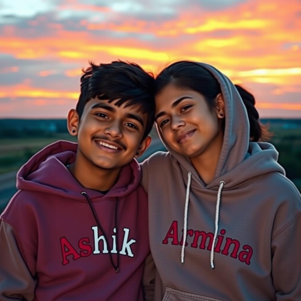 Warm Moments: Ashik and Armina's Sunset Friendship