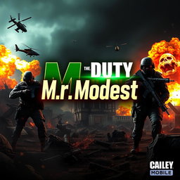 A vibrant and engaging channel art design for Call of Duty Mobile, sized specifically at 2200x245 pixels