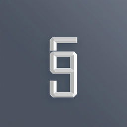 A short, stylish design featuring a prominent number in a modern, bold font