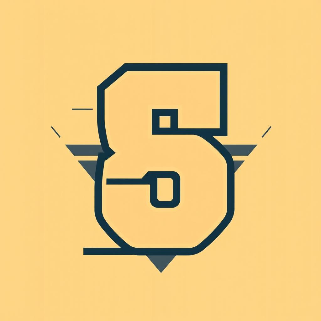 Bold & Stylish Number Design