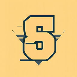 A short, stylish design featuring a prominent number in a modern, bold font