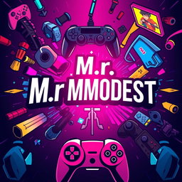 An eye-catching channel art design featuring the text 'M