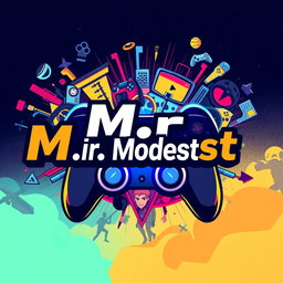 An eye-catching channel art design featuring the text 'M