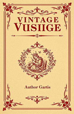 A vintage classic book cover design, featuring an ornate border and a textured background