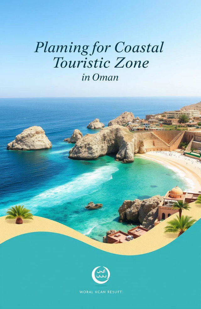 An A4 size cover page for a report on planning for a coastal touristic zone in Oman