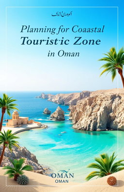 An A4 size cover page for a report on planning for a coastal touristic zone in Oman