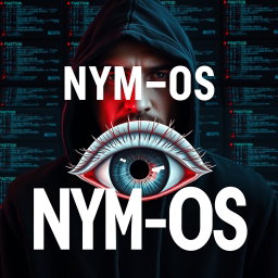 A captivating album cover featuring the title 'NYM-OS' prominently displayed