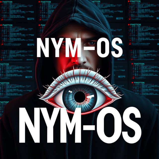A captivating album cover featuring the title 'NYM-OS' prominently displayed