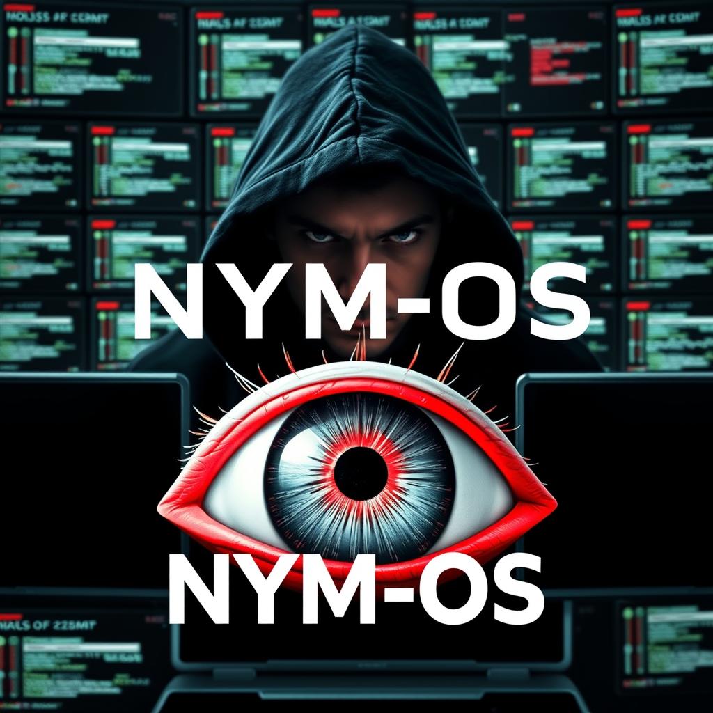 A captivating album cover featuring the title 'NYM-OS' prominently displayed