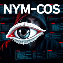 A captivating album cover featuring the title 'NYM-OS' prominently displayed