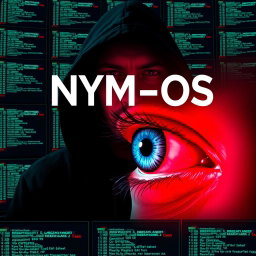 A captivating album cover featuring the title 'NYM-OS' prominently displayed