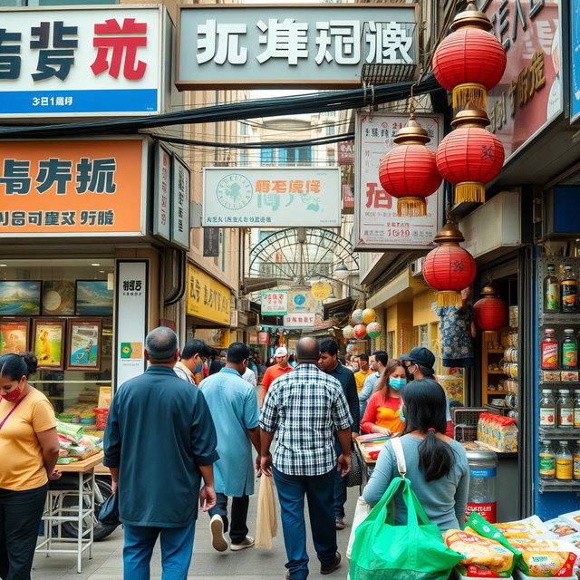 A photo essay documenting globalization's visible effects in a local area, focusing on various foreign businesses, imported products, and cultural influences