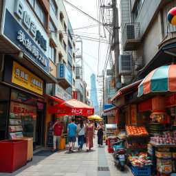 A photo essay documenting globalization's visible effects in a local area, focusing on various foreign businesses, imported products, and cultural influences