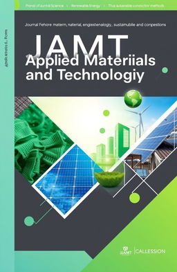 A modern and innovative journal cover design for the Journal of Applied Materials and Technology (JAMT)